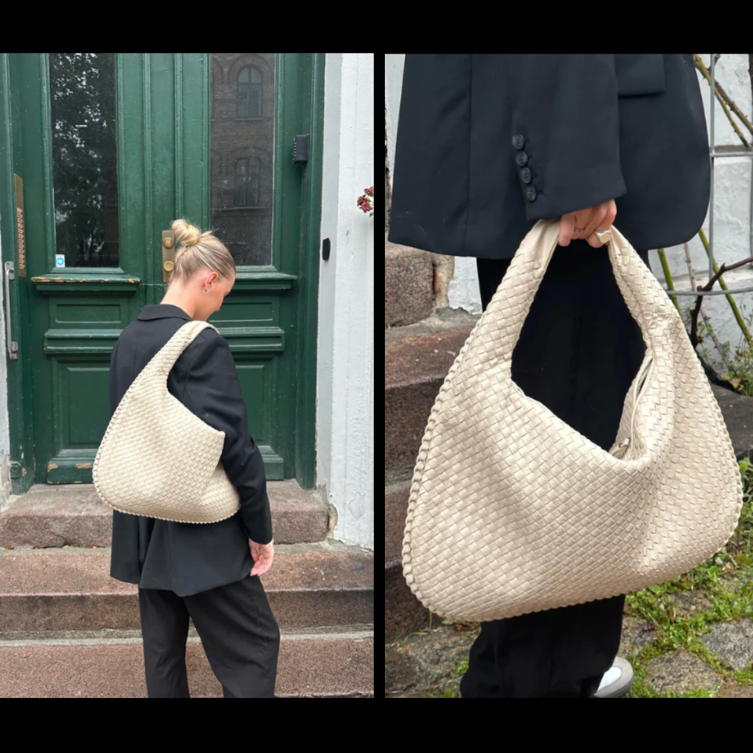 Sac à Main Boho en Cuir Tressé - Un Must-Have de l'Élégance Urbaine