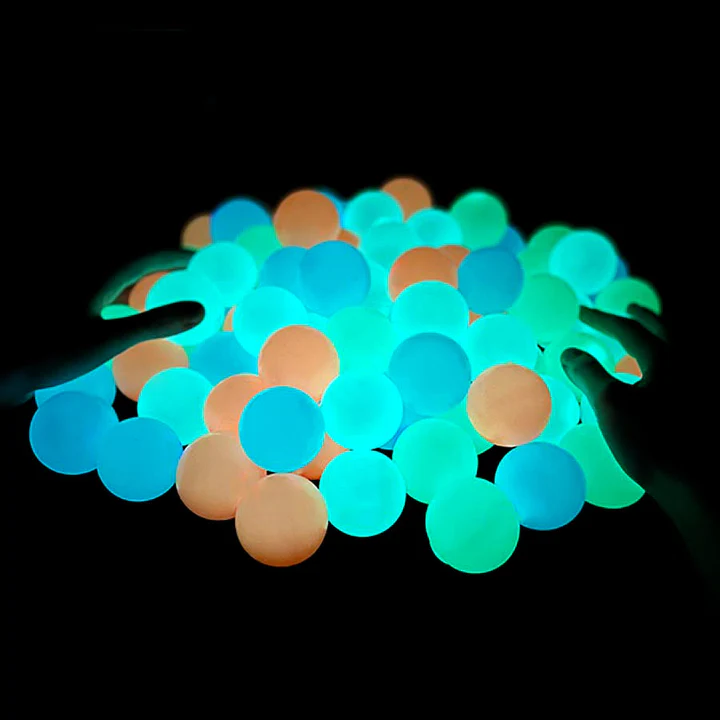 Balles Luminescentes Anti-Stress Collantes (4 Balles)