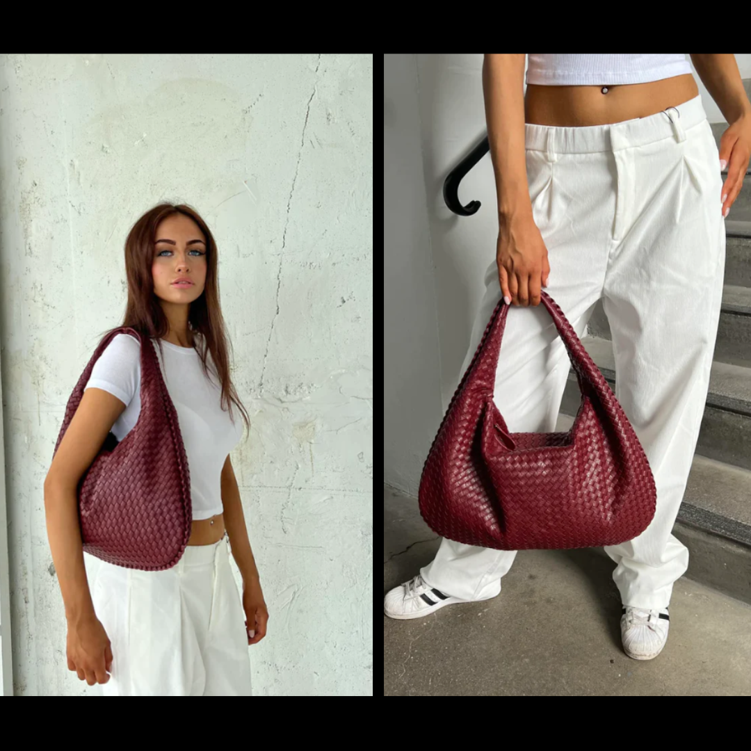 Sac à Main Boho en Cuir Tressé - Un Must-Have de l'Élégance Urbaine
