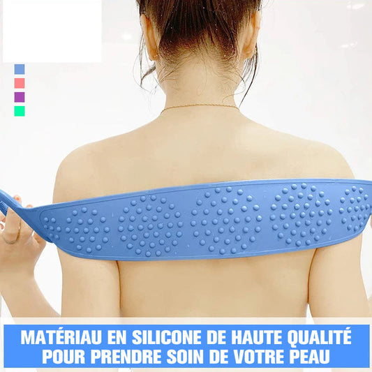 Cepillo exfoliante de silicona para cinturón de baño